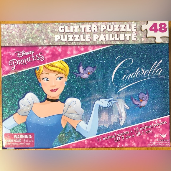 3 Disney Princess Puzzles: 100 pc Double-sided Ariel/Ursula & 2 More 48 pc - Picture 6 of 12